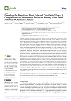 Decoding the identity of Pinot Gris and Pinot Noir wines: A comprehensive chemometric fusion of sensory (from dual panel) and chemical analysis