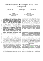 Unified Recurrence Modeling for Video Action Anticipation