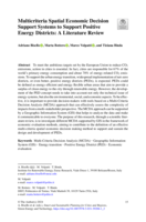 Multicriteria Spatial Economic Decision Support Systems to Support Positive Energy Districts: A Literature Review
