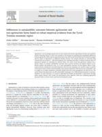 Differences in sustainability outcomes between agritourism and non-agritourism farms based on robust empirical evidence from the Tyrol/Trentino mountain region