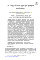 An Empirical Study About the Instability and Uncertainty of Non-functional Requirements