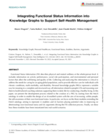 Integrating Functional Status Information into Knowledge Graphs to Support Self-Health Management