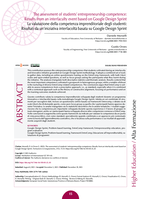 The assessment of students’ entrepreneurship competence: Results from an interfaculty event based on Google Design Sprint