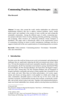 Commoning Practices Along Streetscapes