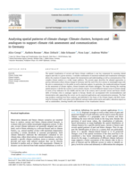 Analysing spatial patterns of climate change: Climate clusters, hotspots and analogues to support climate risk assessment and communication in Germany