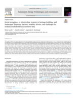 Social acceptance of photovoltaic systems in heritage buildings and landscapes: Exploring barriers, benefits, drivers, and challenges for technical stakeholders in northern Italy