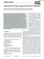 Substrate-Free Transfer of Large-Area Ultra-Thin Electronics