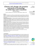 Climate (of) change: The promise and perils of technology in achieving a just transition
