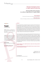 Dimensions of participatory practices in a digitally supported learning setting = Dimensioni delle pratiche partecipative  in un ambiente di apprendimento con supporto digitale