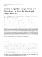 Domain-Independent Design Theory and Methodology to Boost the Adoption of Design Methods