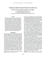 Monitoring Arithmetic Temporal Properties on Finite Traces