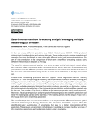 Data-driven streamflow forecasting analysis leveraging multiple meteorological providers