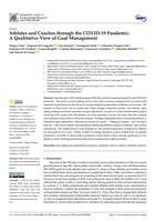 Athletes and Coaches through the COVID-19 Pandemic: A Qualitative View of Goal Management
