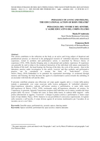 Pedagogia del vivere e del sentire: L’agire educativo del corpo-teatro