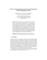 PET: An Annotated Dataset for Process Extraction from Natural Language Text Tasks