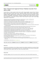 New national and regional Annex I Habitat records: from #45 to #59