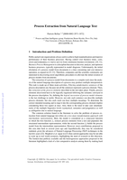 Process Extraction form Natural Language Text
