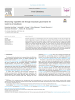 Structuring vegetable oils through enzymatic glycerolysis for water-in-oil emulsions