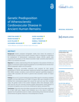Genetic Predisposition of Atherosclerotic Cardiovascular Disease in Ancient Human Remains