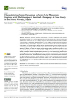 Characterizing Snow Dynamics in Semi-Arid Mountain Regions with Multitemporal Sentinel-1 Imagery: A Case Study in the Sierra Nevada, Spain