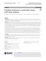 Frostbite treatment: a systematic review with meta-analyses