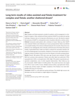 Long term results of video-assisted anal fistula treatment for complex anal fistula: another shattered dream?