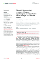 Editorial: Neurological, neurophysiological, psychological and psychiatric effects of high altitude and hypoxia