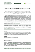 Global and Regional IUCN Red List Assessments: 15