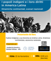 Presentación del libro "I popoli indigeni e i loro diritti in America Latina. Dinamiche continentali, scenari nazionali"