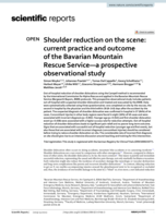 Shoulder reduction on the scene: current practice and outcome of the Bavarian Mountain Rescue Service-a prospective observational study