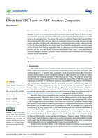 Effects from ESG Scores on P&C Insurance Companies