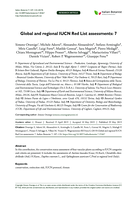 Global and regional IUCN Red List assessments: 7