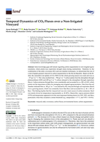 Temporal Dynamics of CO2 Fluxes over a Non-Irrigated Vineyard