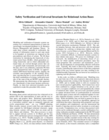 Safety Verification and Universal Invariants for Relational Action Bases