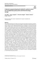 A dynamic programming based method for optimal control of a cascaded heat pump system with thermal energy storage