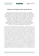 Notulae to the Italian native vascular flora: 6