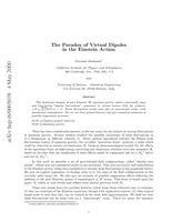 Paradox of virtual dipoles in the Einstein action