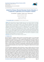 Initial post-primary physical education teacher education: A comparative exploration across European countries