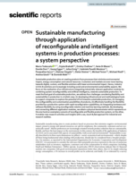 Sustainable manufacturing through application of reconfigurable and intelligent systems in production processes: a system perspective