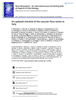 An updated checklist of the vascular flora native to Italy
