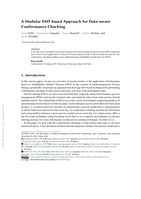 A Modular SMT-based Approach for Data-aware Conformance Checking