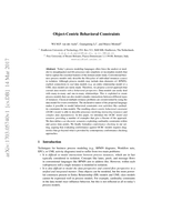 Object-Centric Behavioral Constraints