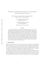 Verification of Data-Aware Processes via Array-Based Systems (Extended Version)