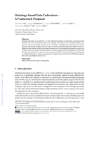 Ontology-based data federation: A framework proposal
