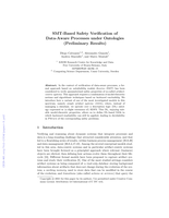 SMT-Based Safety Verification of Data-Aware Processes under Ontologies (Preliminary Results)