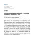Advancing exposure modelling from seismic risk to multi-hazard analysis in urban and metropolitan areas