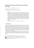 Defeasible Reasoning with Prototype Descriptions: First Steps