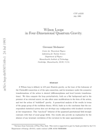 Wilson Loops in 4-dimensional Quantum-Gravity