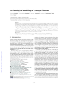 An Ontological Modelling of Prototype Theories