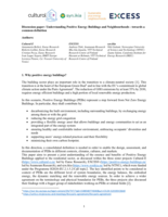 Understanding Positive Energy Buildings and Neighbourhoods - towards a common definition